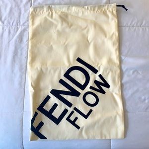 Yellow Fendi Flow athletic bag